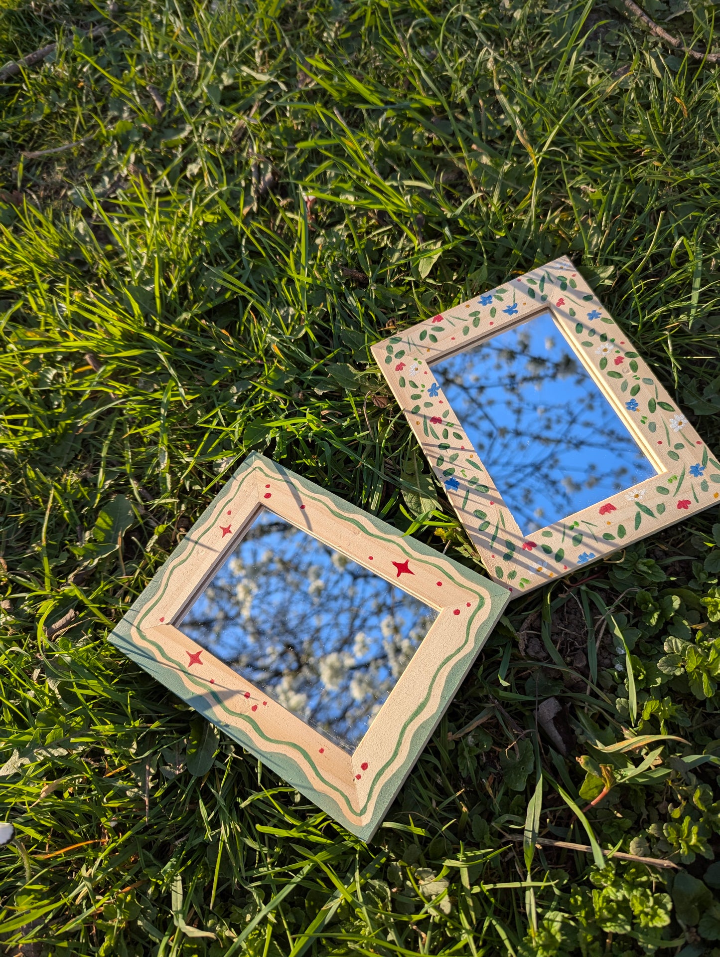 Artsy Mirror (floral)