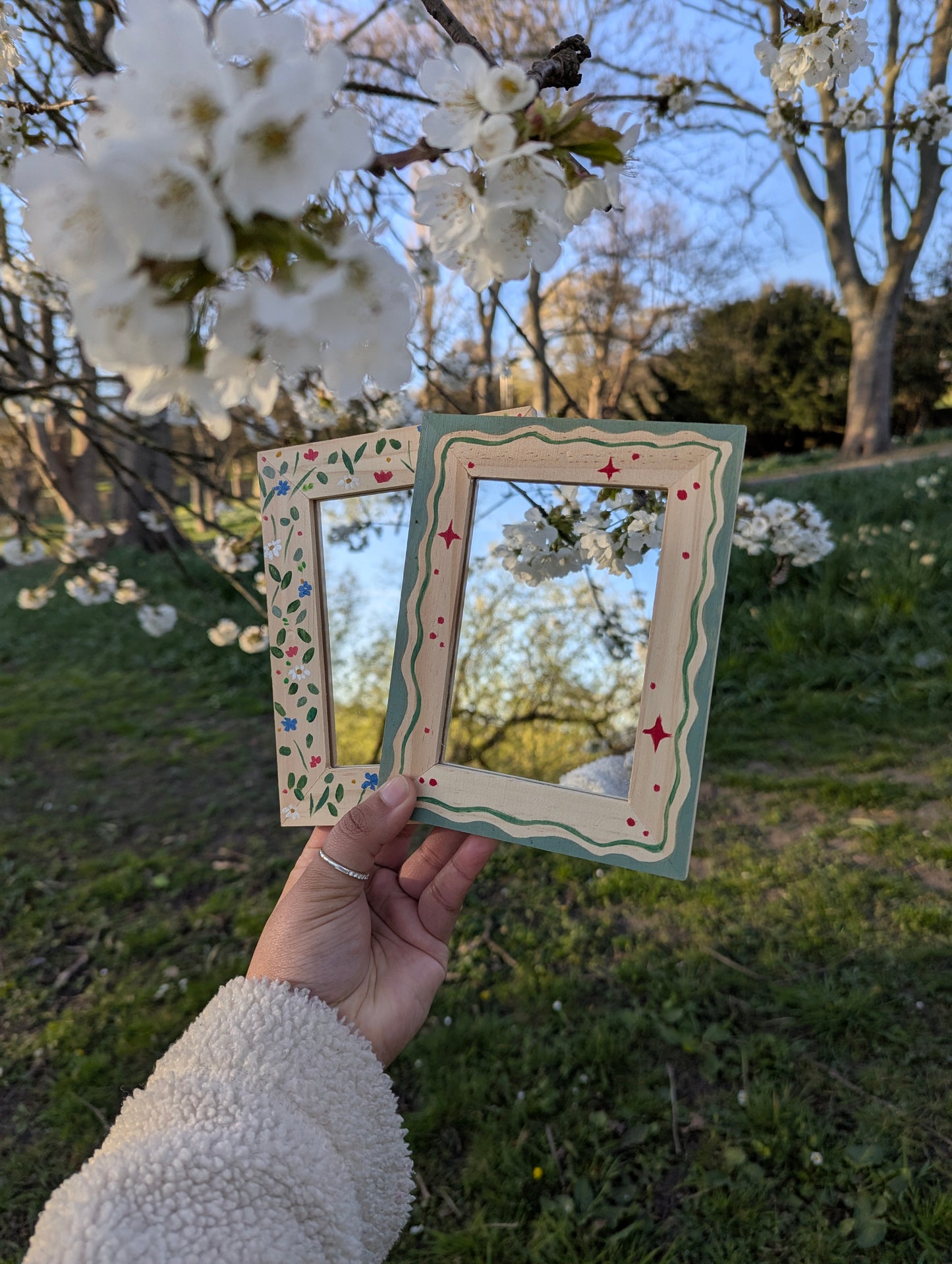 Artsy Mirror (floral)