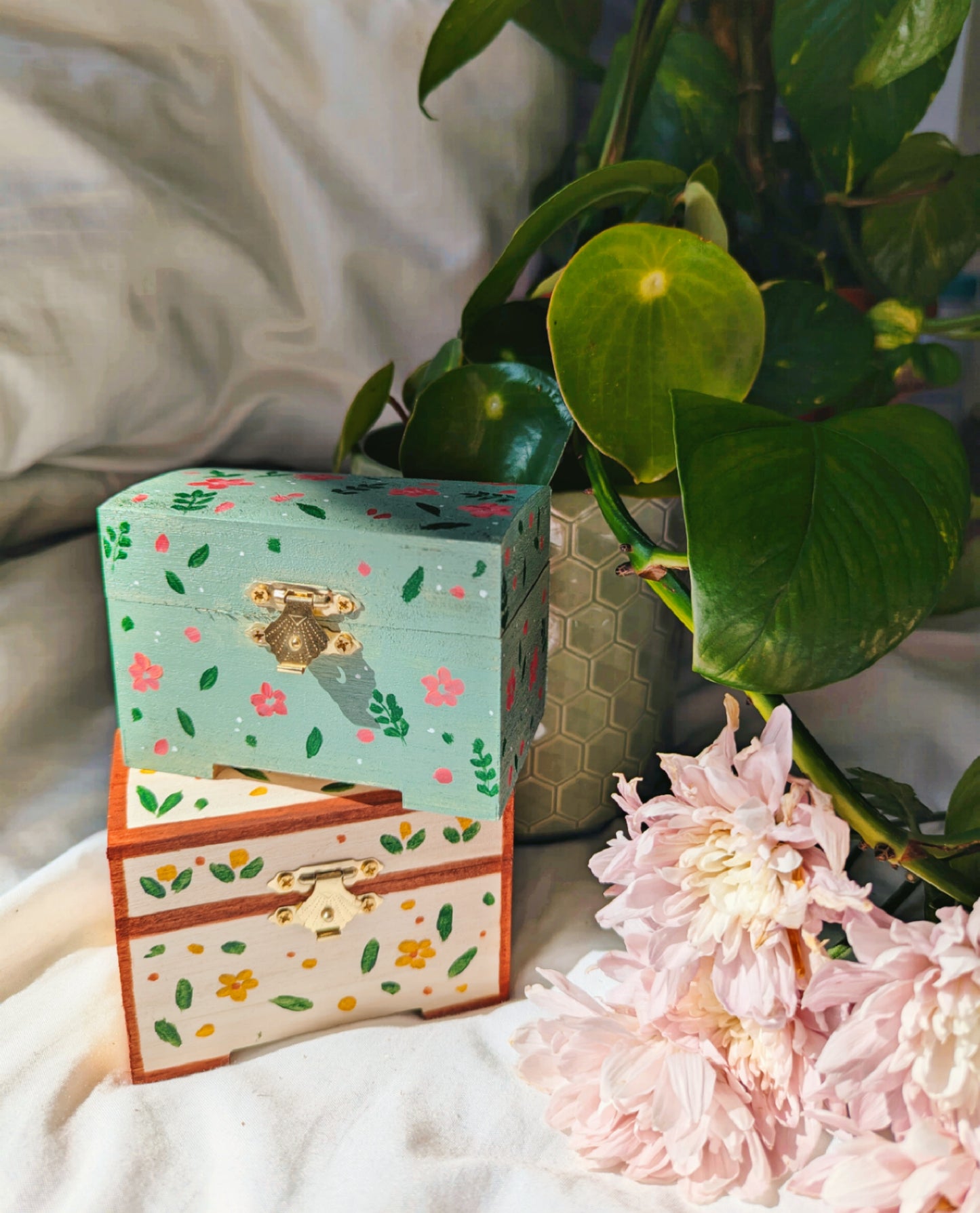 Handpainted Jewellery box